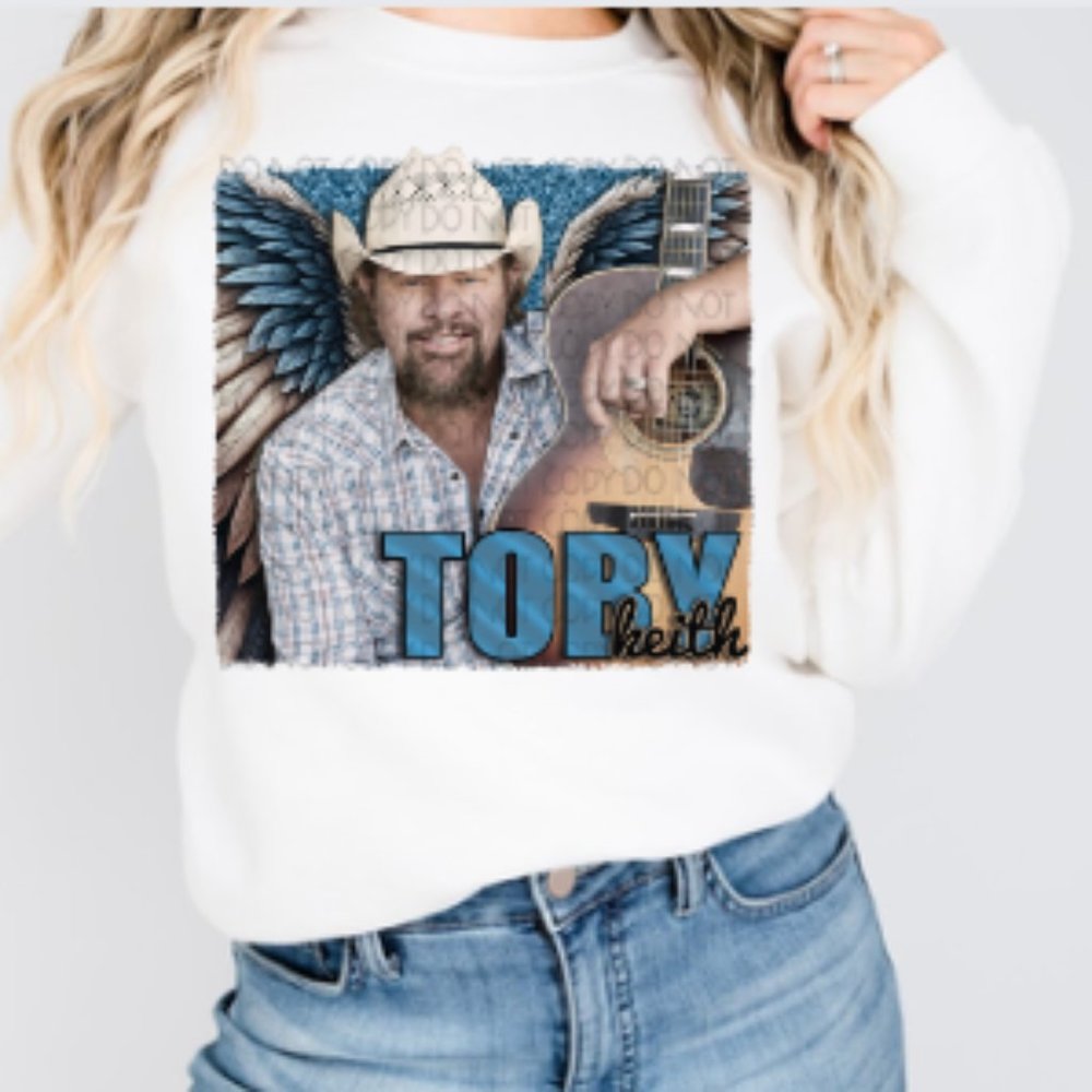 Toby Keith Tribute Angel Sweatshirt